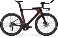 Велосипед MERIDA TIME WARP TRI LIMITED 2024 burgundy red (black)