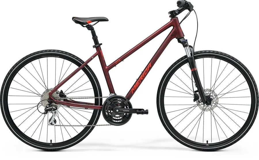 Велосипед MERIDA CROSSWAY 20 L 2023 matt burgundy