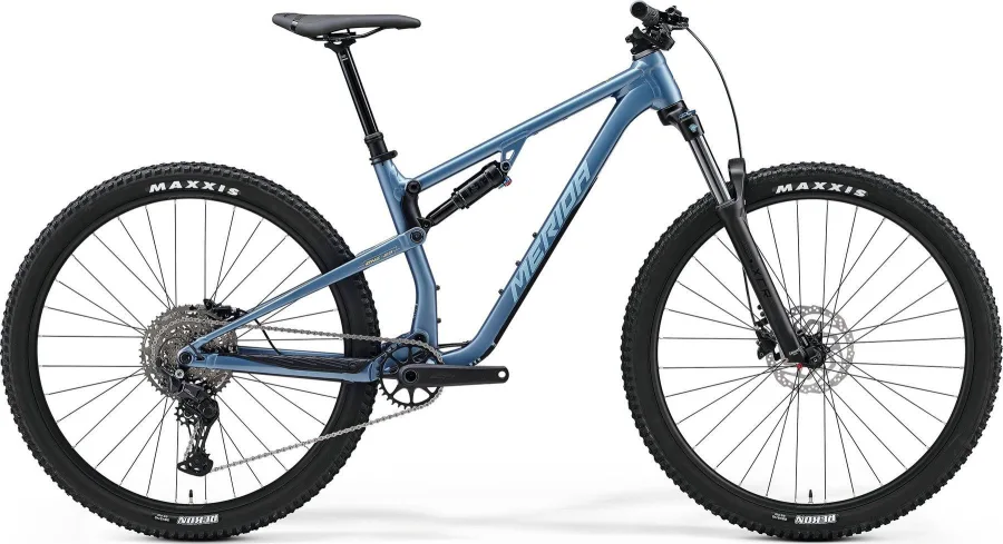 Велосипед MERIDA ONE-TWENTY 300 2024 silk steel blue (blue/lime)